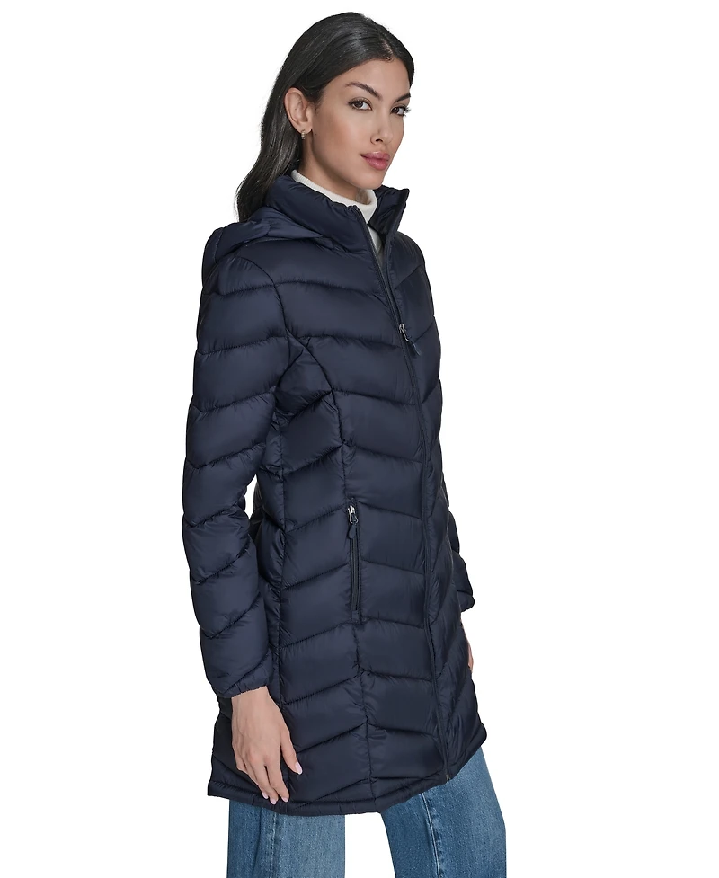 Charter Club Women's Packable Hooded Puffer Coat, Created for Macy's