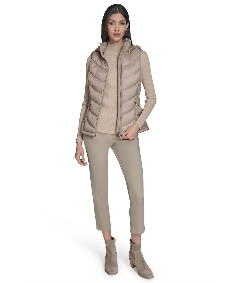 Charter Club Women's Packable Hooded Puffer Vest