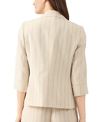 Kasper Women's Pinstripe Notch-Collar 3/4-Sleeve Jacket, Regular & Petite Sizes