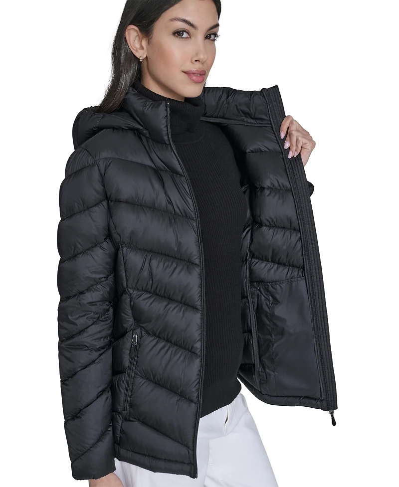 Charter Club Women's Packable Hooded Puffer Coat
