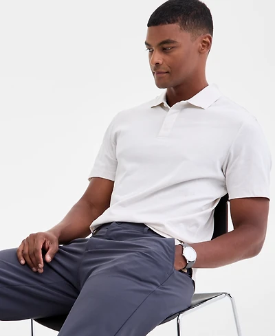 Alfani Men's Regular-Fit Mercerized Polo Shirt, Created for Macy's