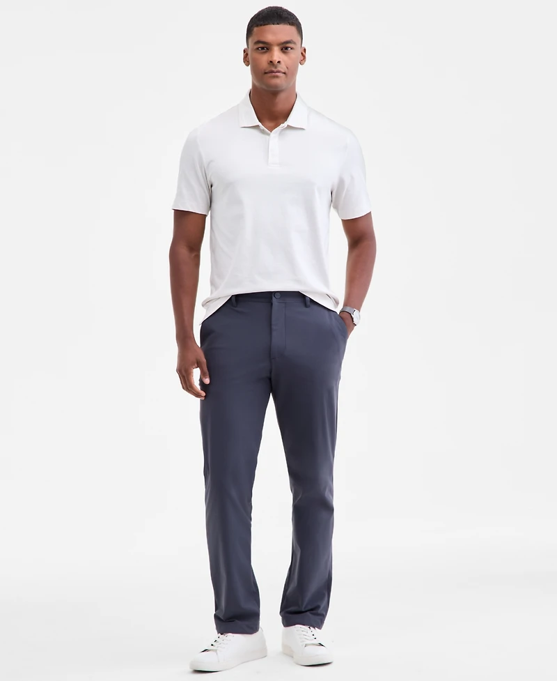 Alfani Men's Regular-Fit Mercerized Polo Shirt, Created for Macy's