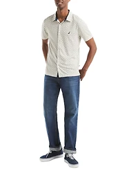Nautica Men's Printed Classic-Fit Performance Button-Down Shirt