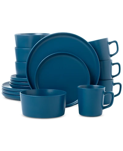 Lorren Home Trends Blue 16-Pc. Dinnerware Set, Service for 4