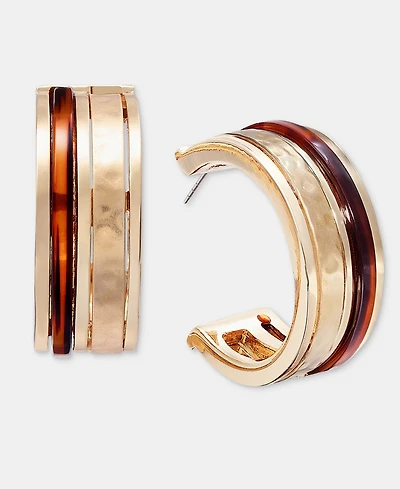 Style & Co Inlay Hoop Earrings, Macy's Exclusive