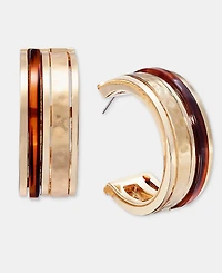 Style & Co Inlay Hoop Earrings, Macy's Exclusive