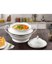Lorren Home Trends Victoria Porcelain Tureen with Lid
