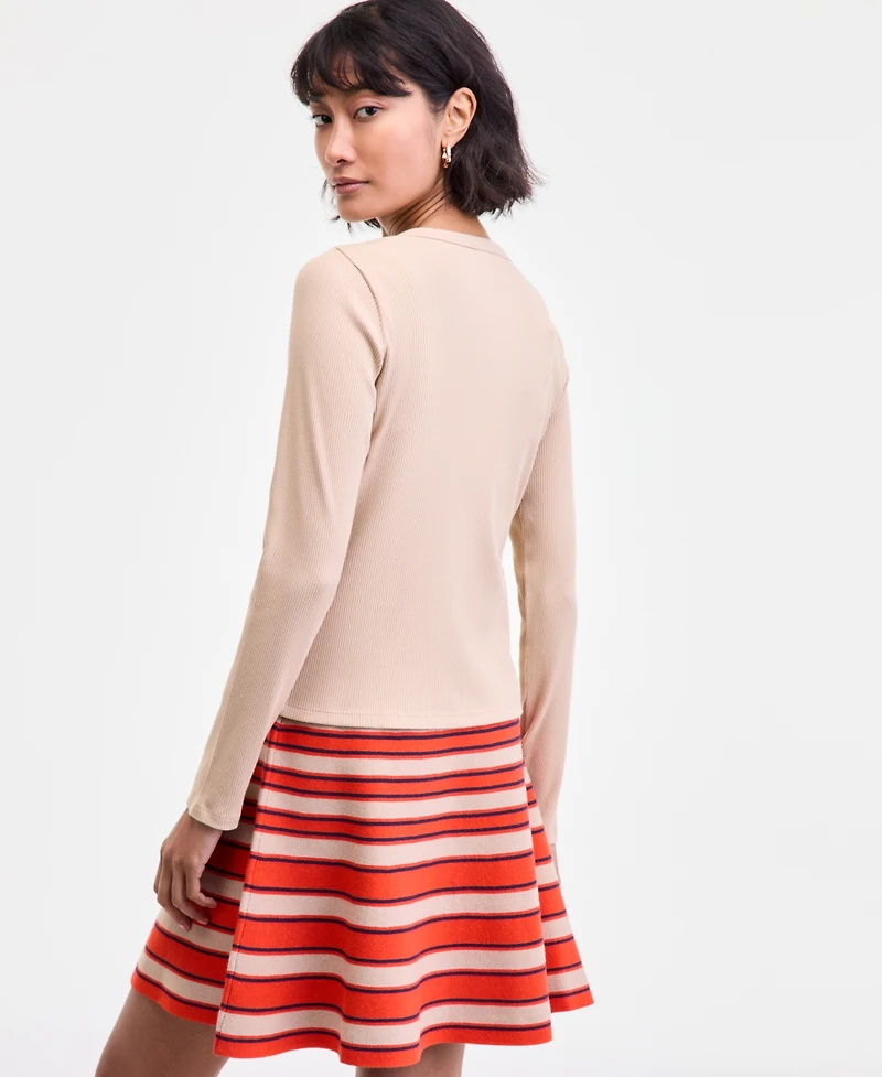 On 34th Women's Ribbed Striped Cardigan, Macy's Exclusive