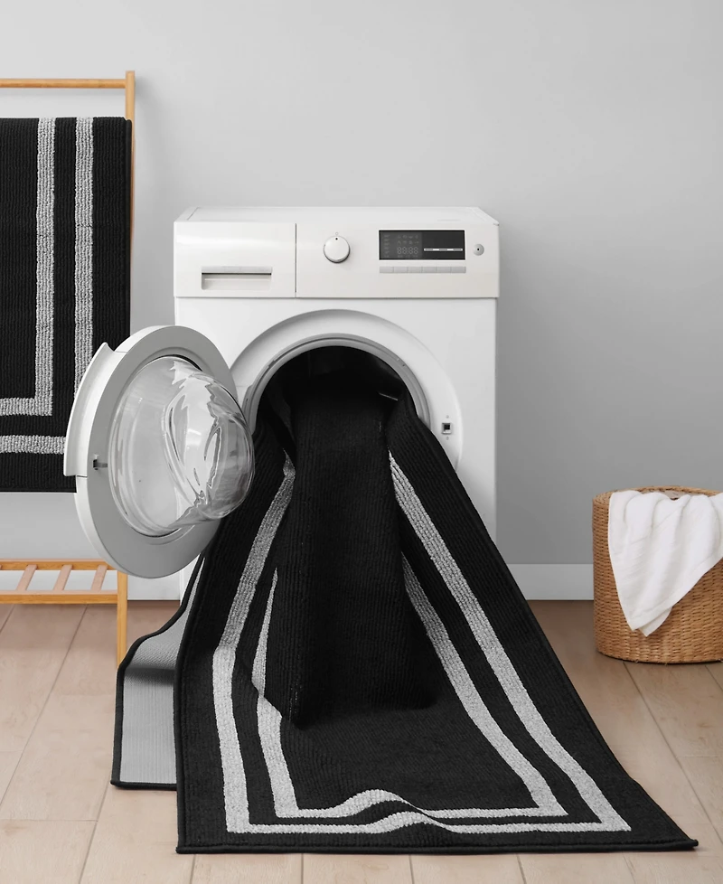 Jean Pierre New York Double Line Border Tufted Runner Rug