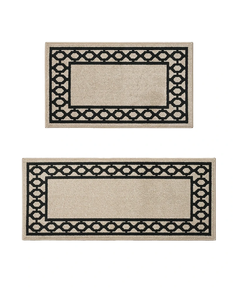 Jean Pierre New York Christine Trellis Border Tufted 2-Pc. Runner Set