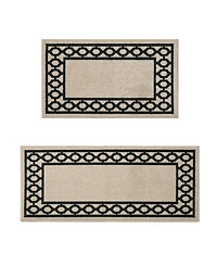 Jean Pierre New York Christine Trellis Border Tufted 2-Pc. Runner Set