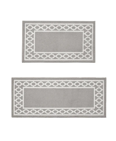 Jean Pierre New York Christine Trellis Border Tufted 2-Pc. Runner Set