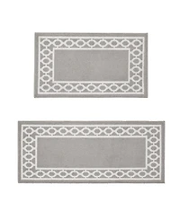 Jean Pierre New York Christine Trellis Border Tufted 2-Pc. Runner Set