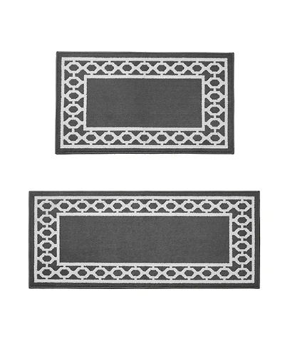 Jean Pierre New York Christine Trellis Border Tufted 2-Pc. Runner Set