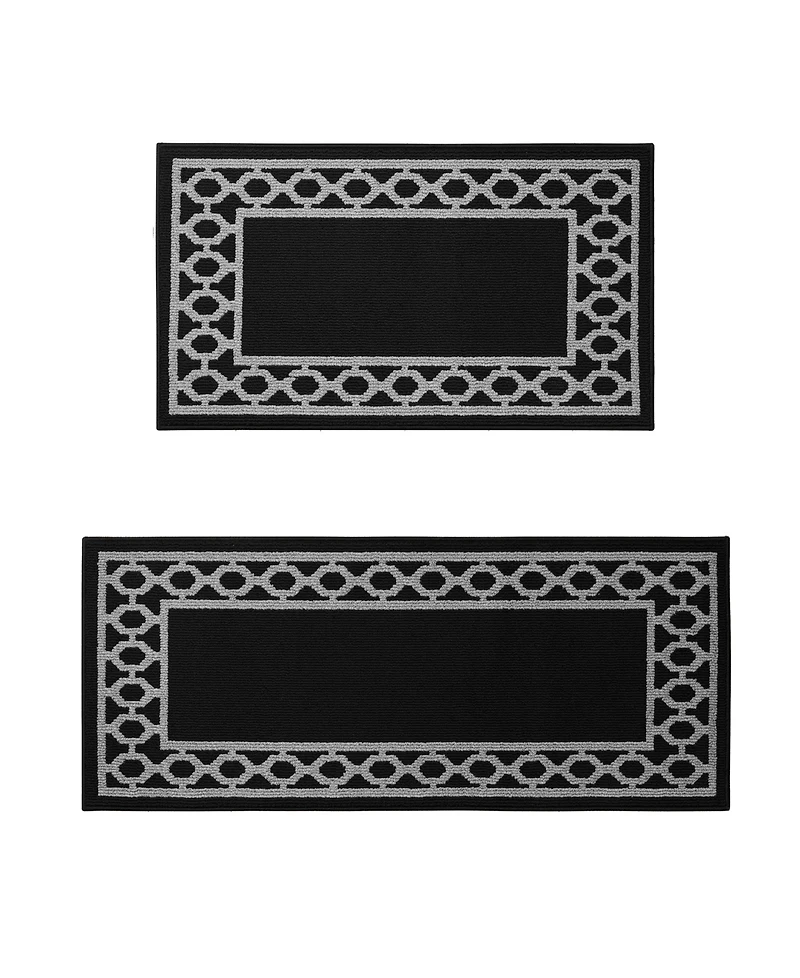 Jean Pierre New York Christine Trellis Border Tufted 2-Pc. Runner Set