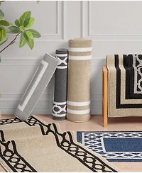 Jean Pierre New York Christine Trellis Border Tufted Runner Rug