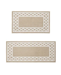 Jean Pierre New York Christine Trellis Border Tufted 2-Pc. Runner Set