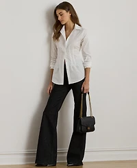 Lauren Ralph Women's Cotton Broadcloth Shirt