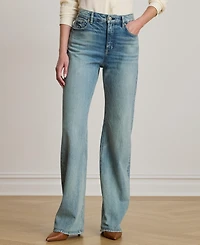 Lauren Ralph Women's High-Rise Wide-Leg Jeans