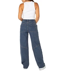 Celebrity Pink Juniors' Slouchy Skater Wide-Leg Jeans