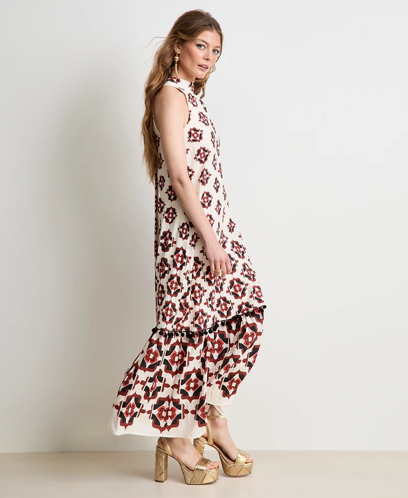 Women's Medallion-Print Sleeveless Dress, Macy's Exclusive - On 34th | Alix Friedberg Capsule Collection