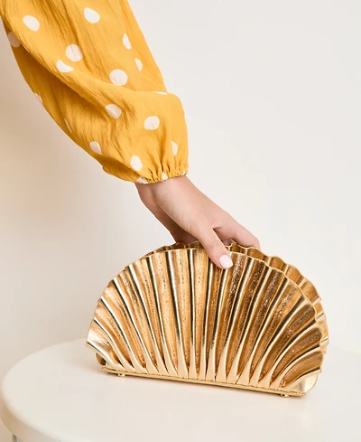 Women's Metallic Fan Handbag, Macy's Exclusive - On 34th | Alix Friedberg Capsule Collection
