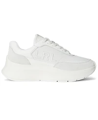Lauren Ralph Women's Franky Tumbled Leather Sneaker