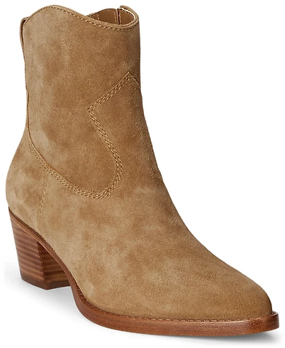 Lauren Ralph Lauren Women's Harpher Burnished Leather Booties