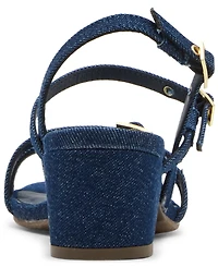 Anne Klein Women's Mackenzie Strappy Buckle Block Heel Dress Sandals