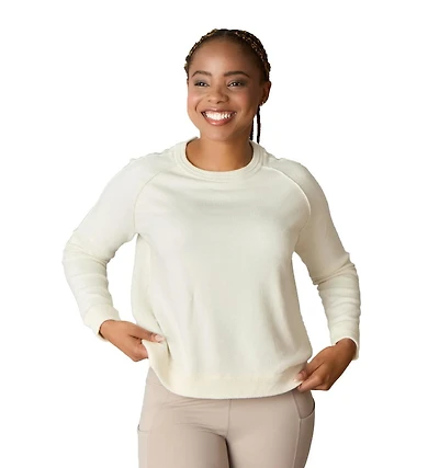 LuxLined Women's Itch-Free Merino Wool Crewneck Sweater with Soft Inner Lining