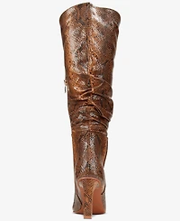 Smash Shoes Women's Fallon Knee High Slouch Dress Boots - Extended Sizes Available