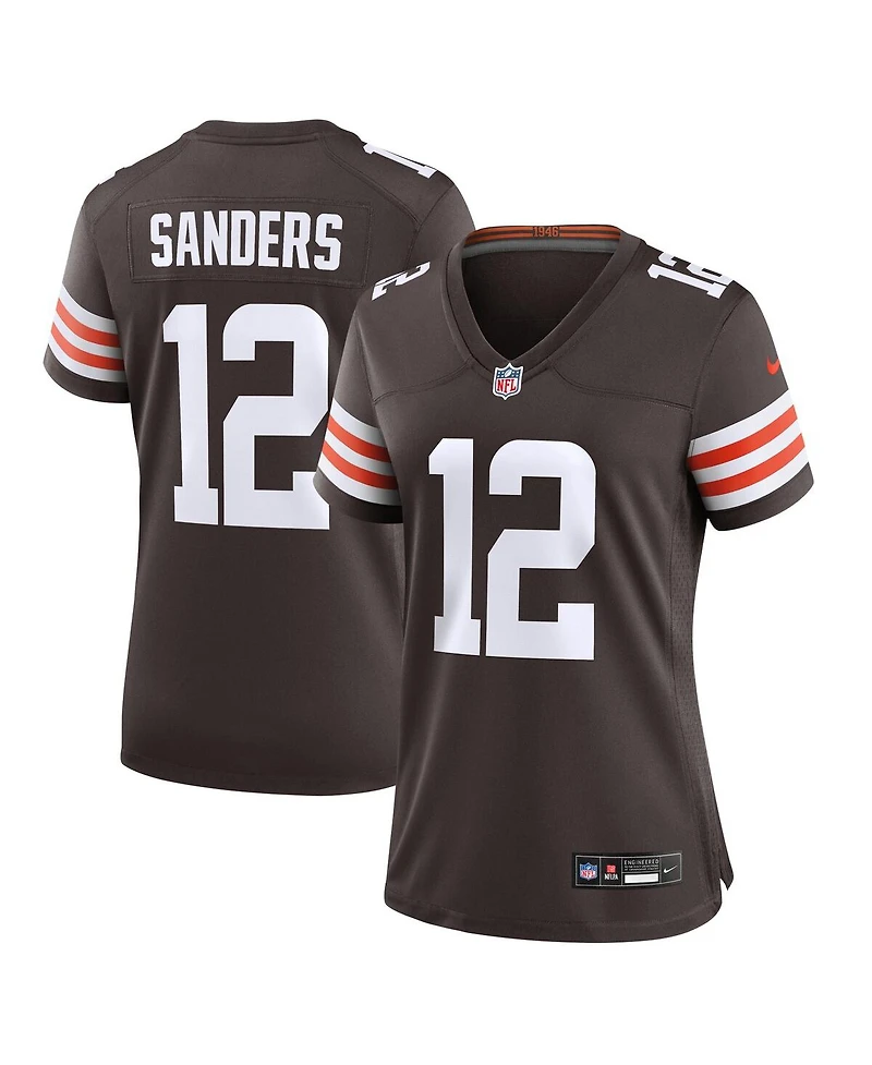Nike Women's Shedeur Sanders Brown Cleveland Browns 2025 Nfl Draft Game Jersey