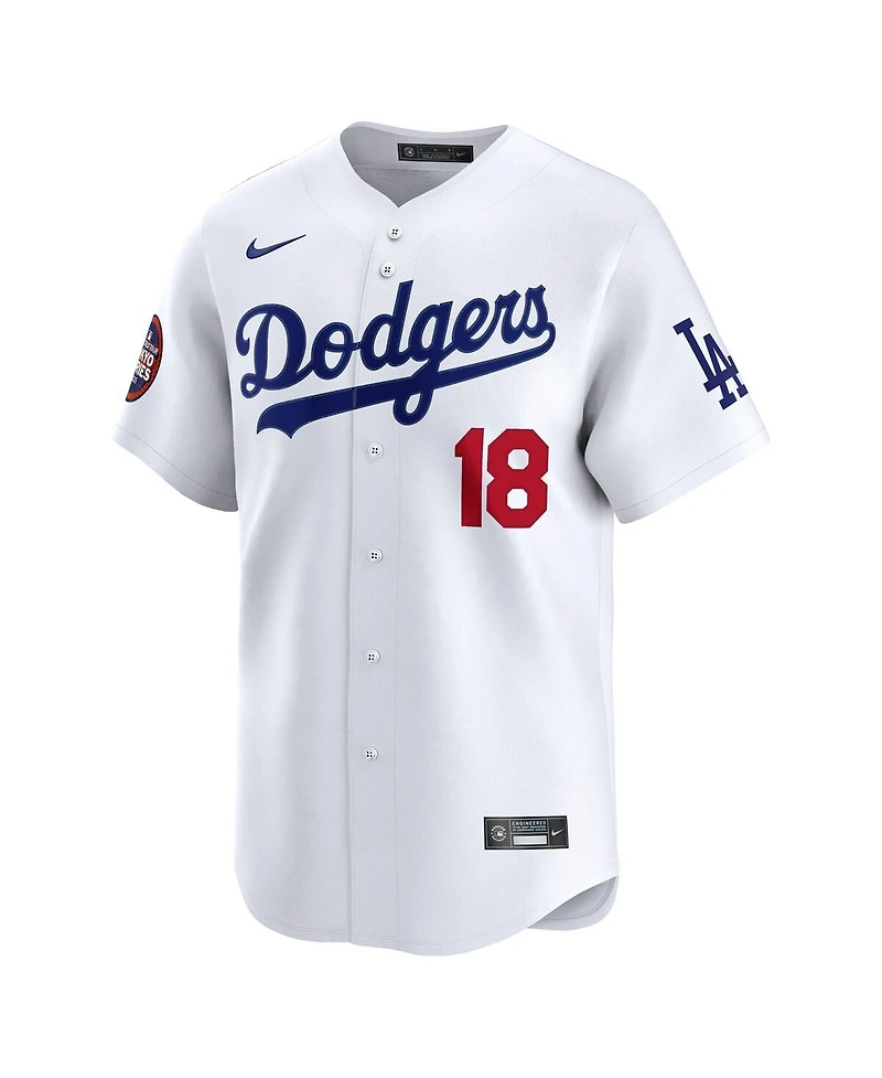 Nike Men's Yoshinobu Yamamoto White Los Angeles Dodgers 2025 Mlb World Tour: Tokyo Series Home Limited Player Jersey