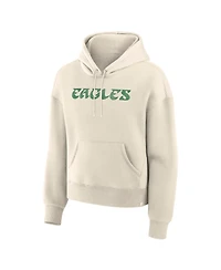 Fanatics Women's Cream Philadelphia Eagles Dove Legacy Pullover Hoodie