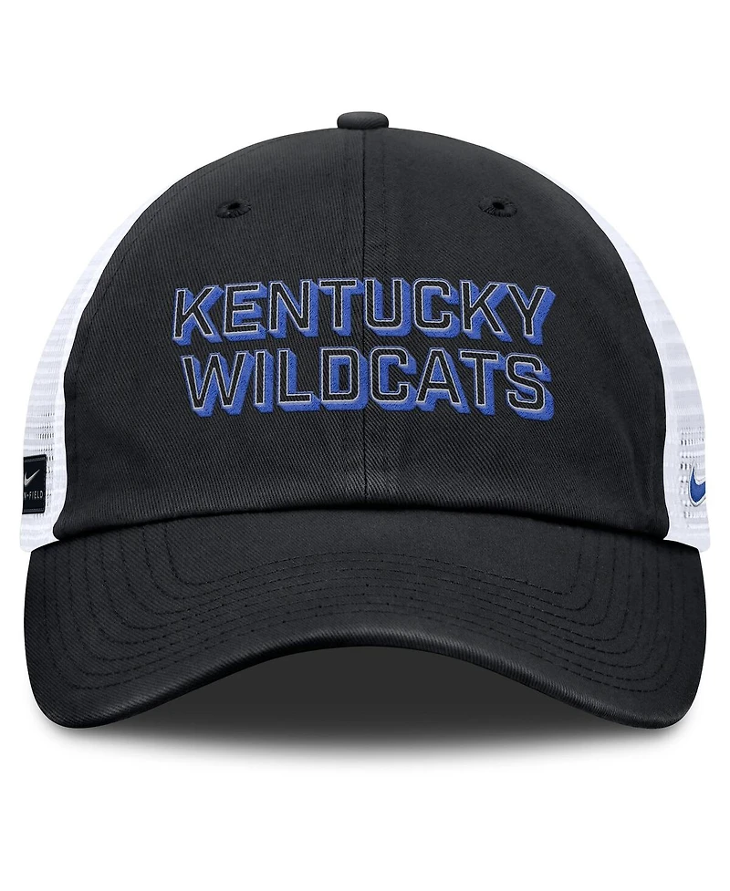 Nike Men's Black Kentucky Wildcats 2025 Gameday On-Field Club Adjustable Trucker Hat