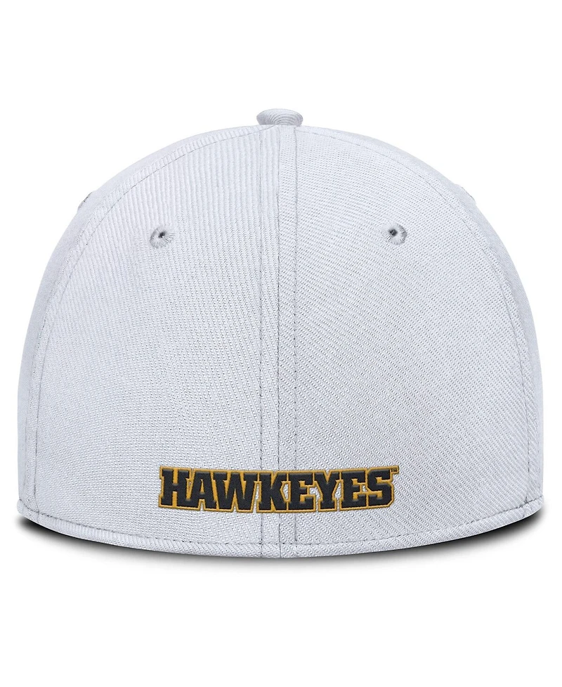 Nike Men's White Iowa Hawkeyes 2025 On-Field Rise Performance Flex Hat