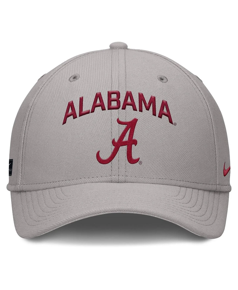 Nike Men's Gray Alabama Crimson Tide 2025 On-Field Rise Performance Flex Hat