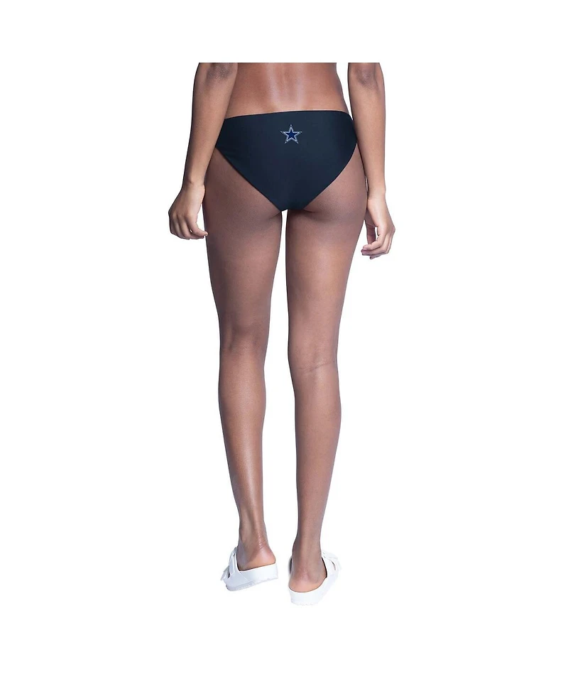 G-iii 4Her by Carl Banks Women's Navy/White Dallas Cowboys Brief Game Bikini Bottom