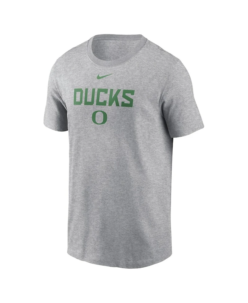 Nike Men's Heather Gray Oregon Ducks Campus 2-Hit T-Shirt