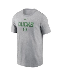 Nike Men's Heather Gray Oregon Ducks Campus 2-Hit T-Shirt