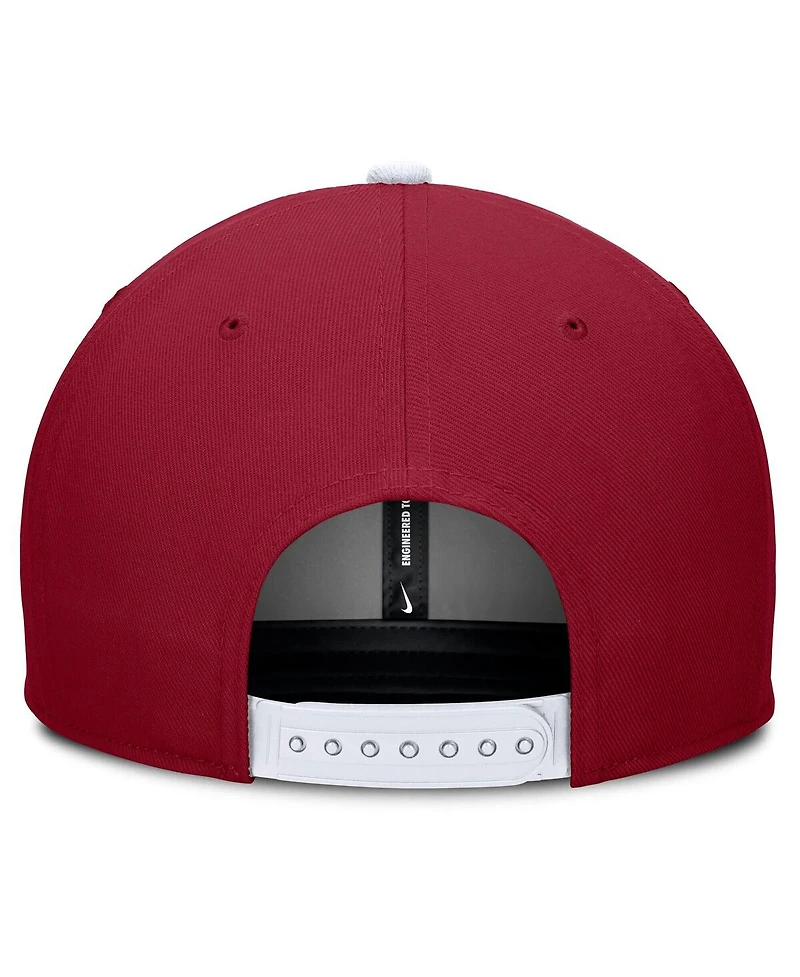Nike Men's Crimson/Cream Alabama Crimson Tide Pro Legacy Script Snapback Hat