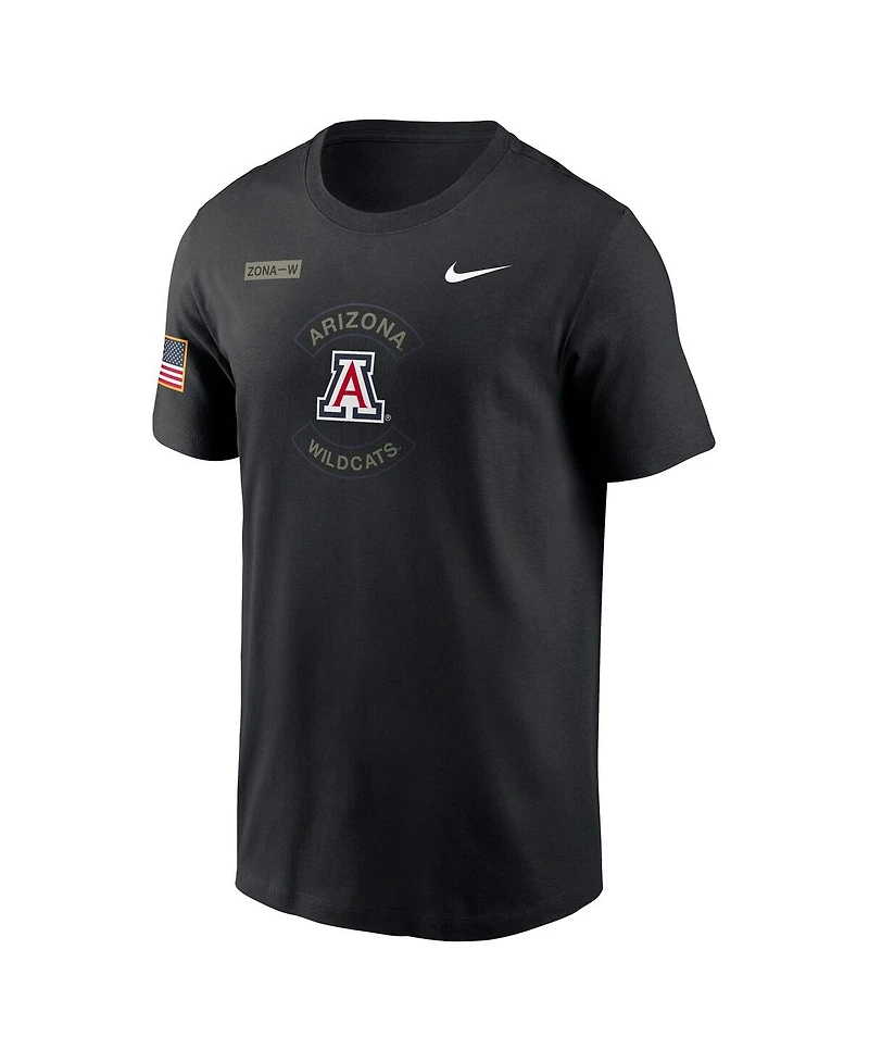Nike Men's Black Arizona Wildcats 2025 Military Appreciation Performance T-Shirt