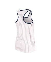 New Era Women's White St. Louis Cardinals Gameday Pinstripe Tank Top