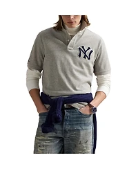 Polo Ralph Lauren Men's Heather Gray Yankees Polo Shirt