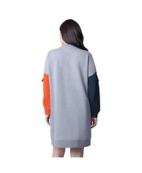 G-iii 4Her by Carl Banks Women's Heather Gray Houston Astros Free Ball Long Sleeve Sneaker Dress