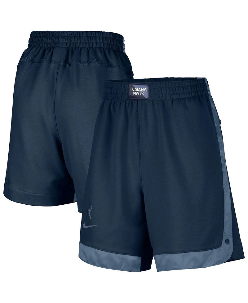 Nike Women's Navy Indiana Fever Fly Basketball Tri-Blend Fleece Shorts