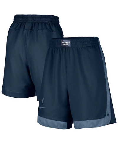 Nike Women's Navy Indiana Fever Fly Basketball Tri-Blend Fleece Shorts