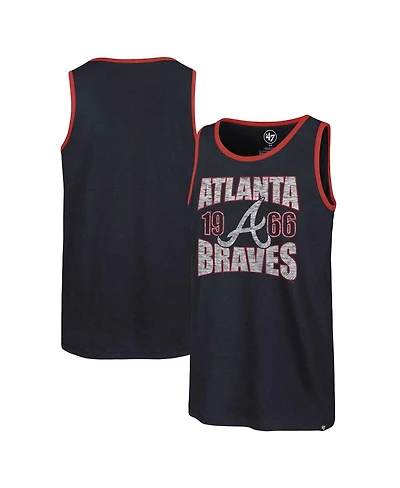 '47 Brand Men's Navy Atlanta Braves Upload Franklin Tank Top