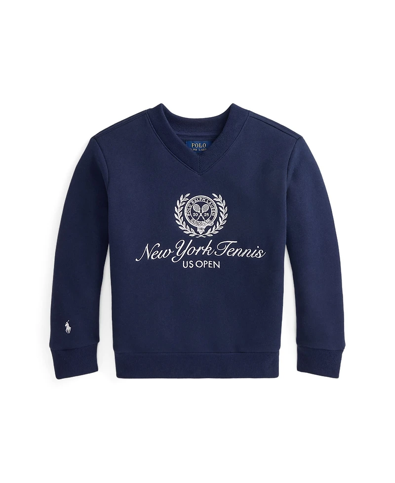 Polo Ralph Lauren Toddler and Little Boys Us Open Crest Fleece Sweatshirt