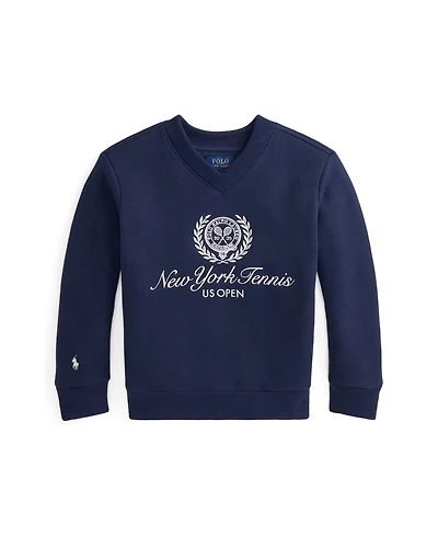 Polo Ralph Lauren Toddler and Little Boys Us Open Crest Fleece Sweatshirt